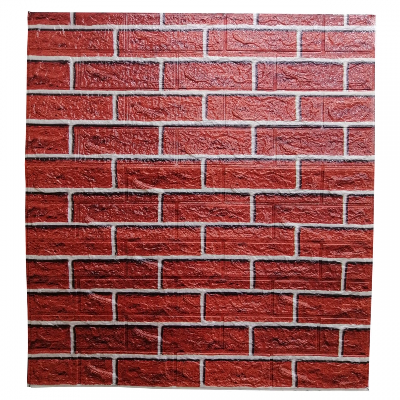 Pared 3D Autoadhesiva Oblicuo Rojo - Pared 3D, Pared Adhesiva